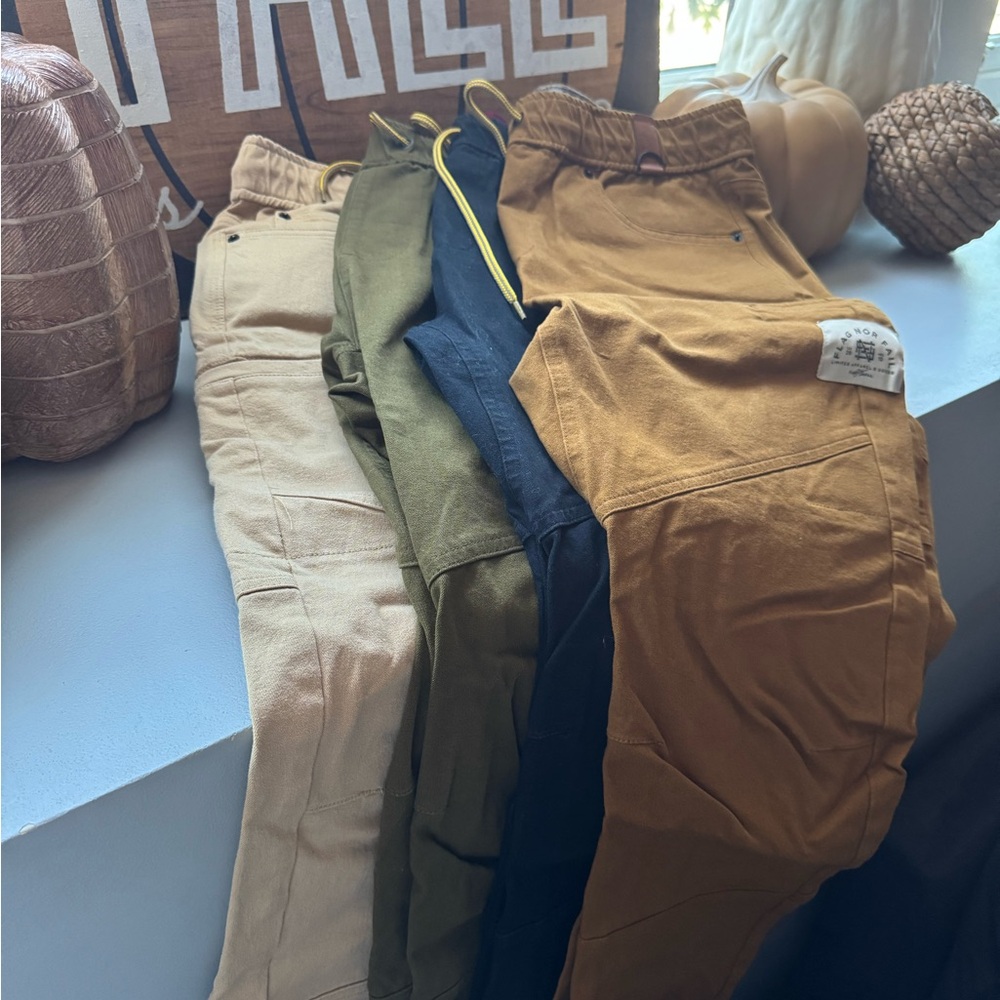 Flag Nor Fail Men's Joggers (Lot of 4) - Khaki, Olive, Black, Timber (Medium)